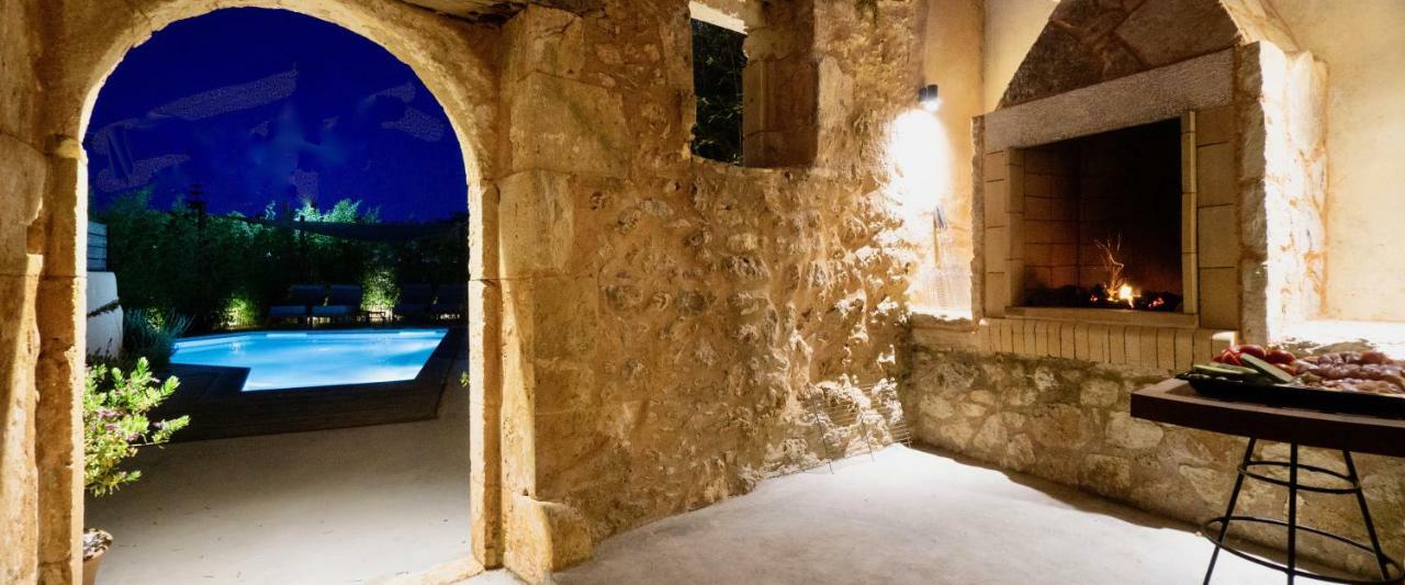 Almyrida Sands Luxury Stone Villa Xirostérnion المظهر الخارجي الصورة